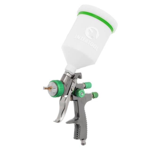 Фарбопульт пневматичний Intertool LVLP GREEN 1,3 мм 600 мл 1,5 бар (PT-0132)