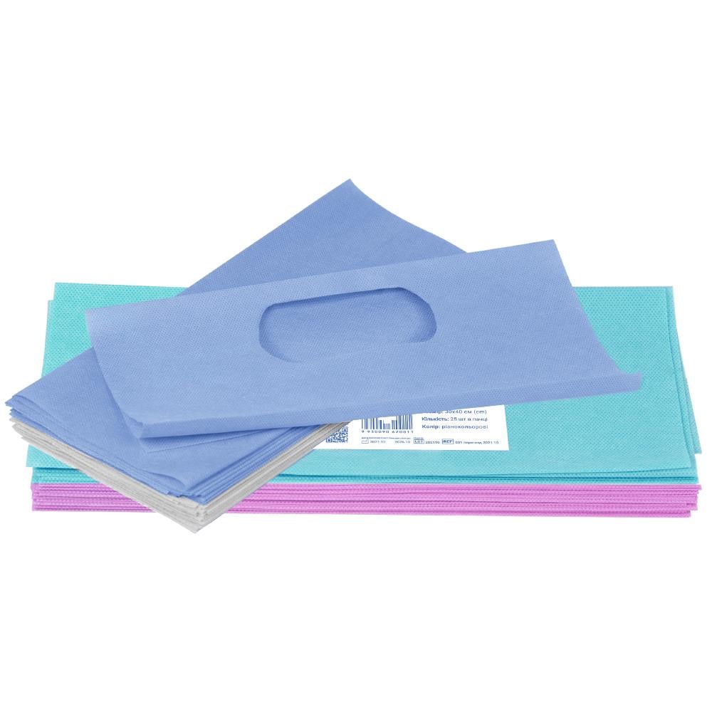 Маска-салфетка защитная AIR Flow POLIX PRO&MED из спанбонда 30х40 см 25 шт./пач. Разноцветный (2538726145) Маска-салфетка защитная AIR Flow POLIX PRO&MED из спанбонда 30х40 см 25 шт./пач. Разноцветный (2538726145)