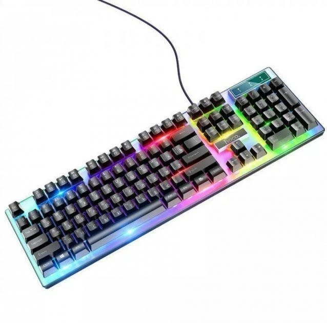 Комплект клавиатуры и мышь HOCO GM18 Luminous Gaming с подсветкой проводной (17945749) Комплект клавиатуры и мышь HOCO GM18 Luminous Gaming с подсветкой проводной (17945749)