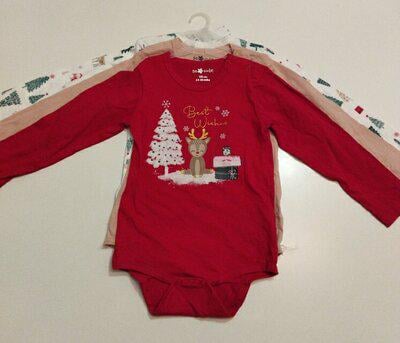 Комплект боді дитячих для дівчинки Pepco р. 98 3 шт.