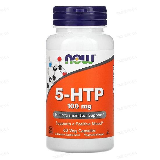 Амінокислота 5-HTP Now Foods у капсулах №60 100 мг (18615)