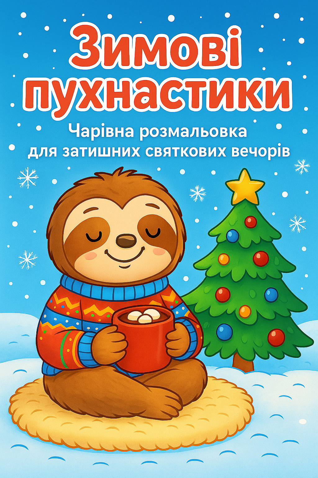 Раскраска детская "Зимові пухнастики" (4075) Раскраска детская "Зимові пухнастики" (4075)