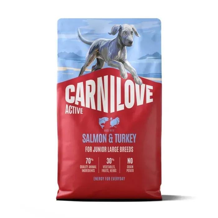 Корм сухий Carnilove Active Salmon &Turkey Junior Large Breed для молодих собак великих порід лосось та індичка 4 кг (173701)