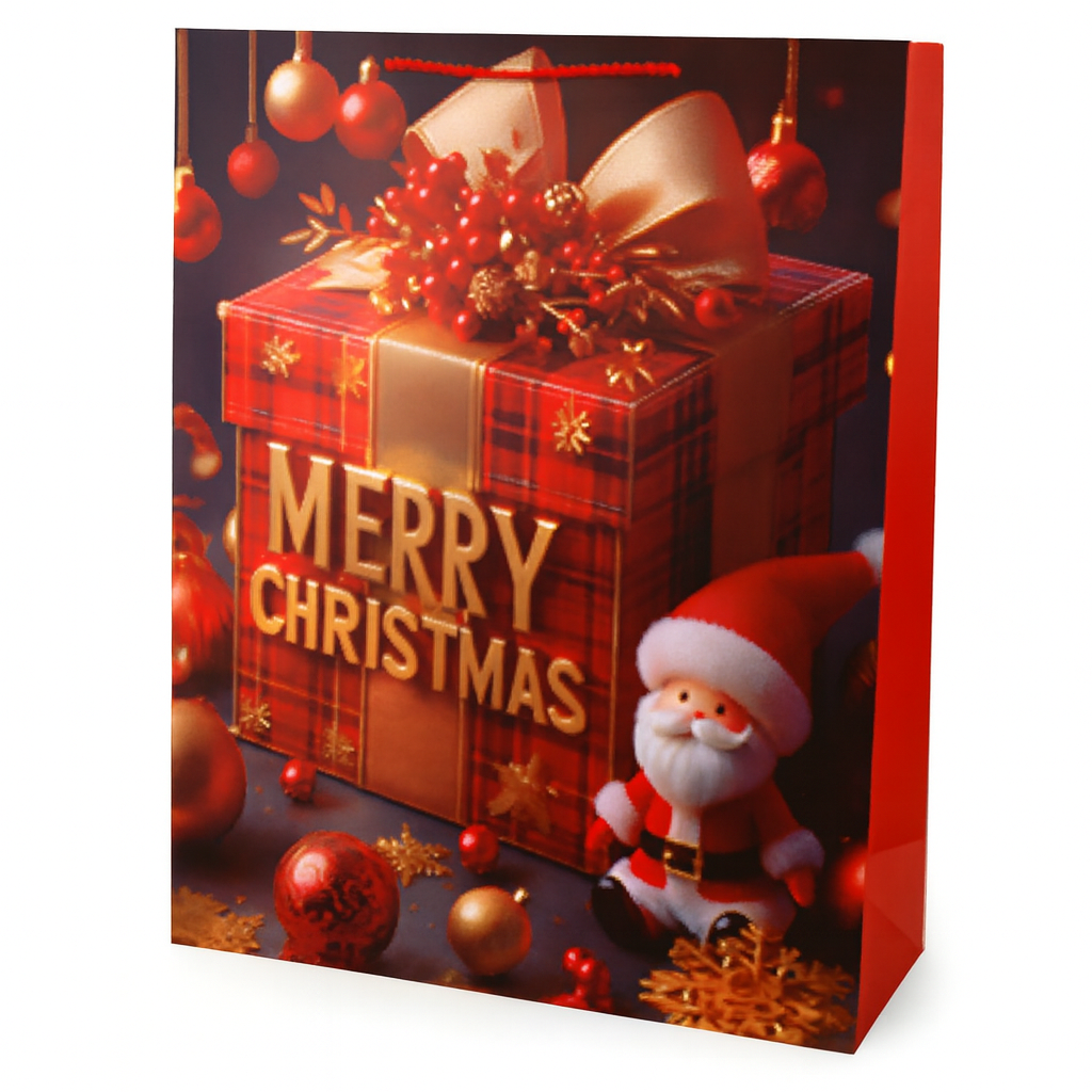 Подарочный пакет Happy Christmas R99733-XL 43х55х15 см Разноцветный (31845274)