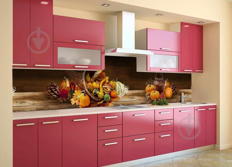 Скинали на кухню Zatarga «Рог изобилия натюрморт овощи фрукты» 650х2500 мм виниловая 3Д наклейка кухонный Z180374/1 Скинали на кухню Zatarga «Рог изобилия натюрморт овощи фрукты» 650х2500 мм виниловая 3Д наклейка кухонный Z180374/1