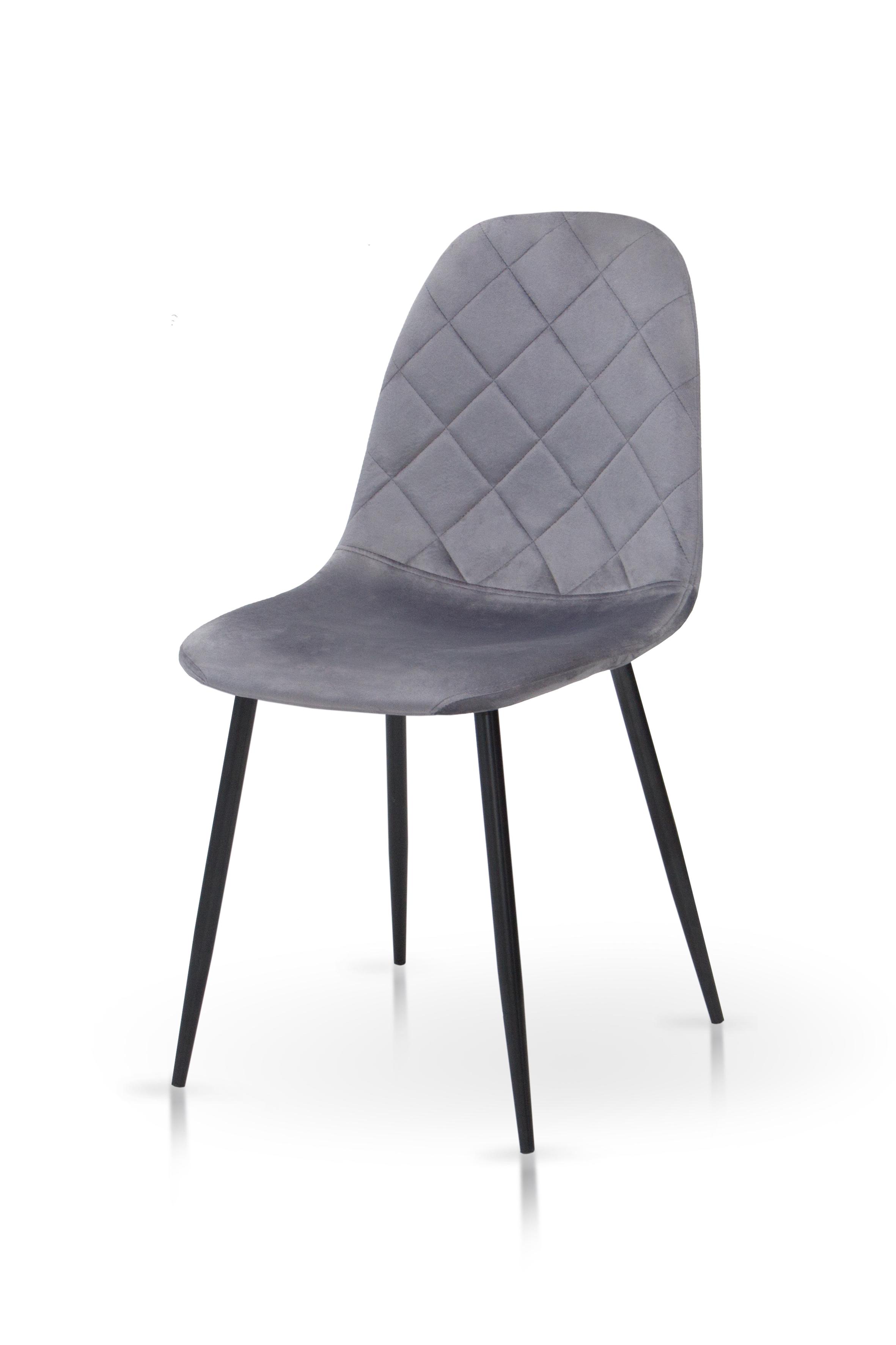 Стул для кухни Микс Мебель Эмбер-L 430х490х860 мм Черный/Темно-серый (40042)