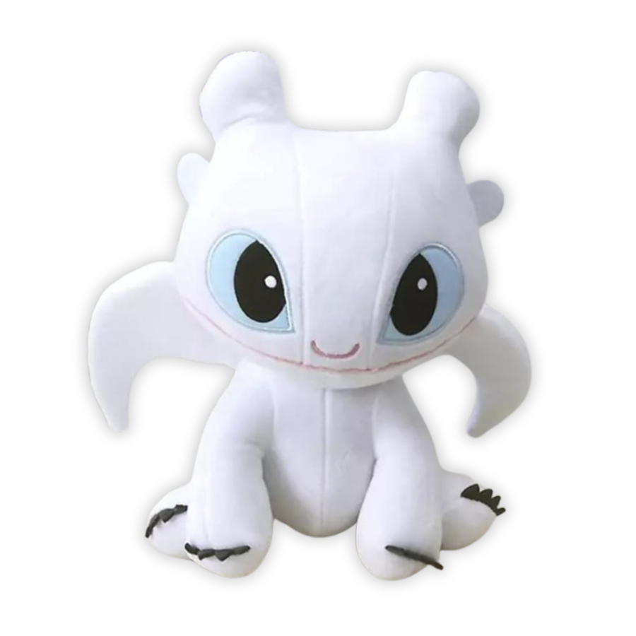 Мягкая игрушка дракон Беззубик дневная фурия Как приручить дракона 40 см Белый (9082/40)