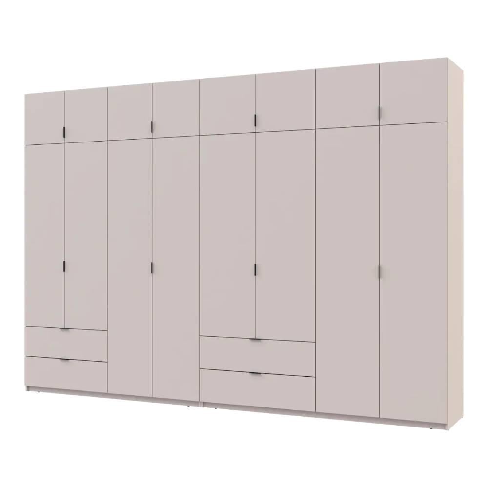Шафа для одягу Doros Лукас 4+4 ДСП 340х50х240 см Кашемір (DRS-011721 42005140)