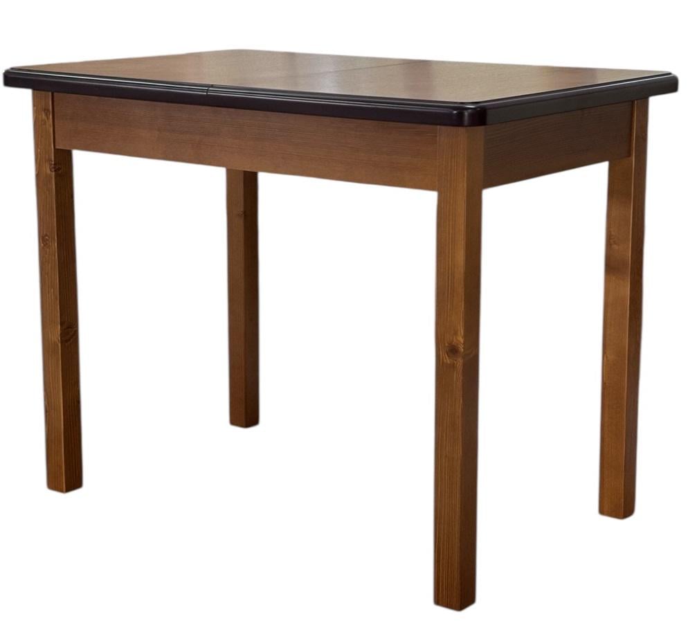 Стіл кухонний розкладний Скіф СТ-76 прямокутний 100х65 см Тікове дерево (27101950) - фото 1