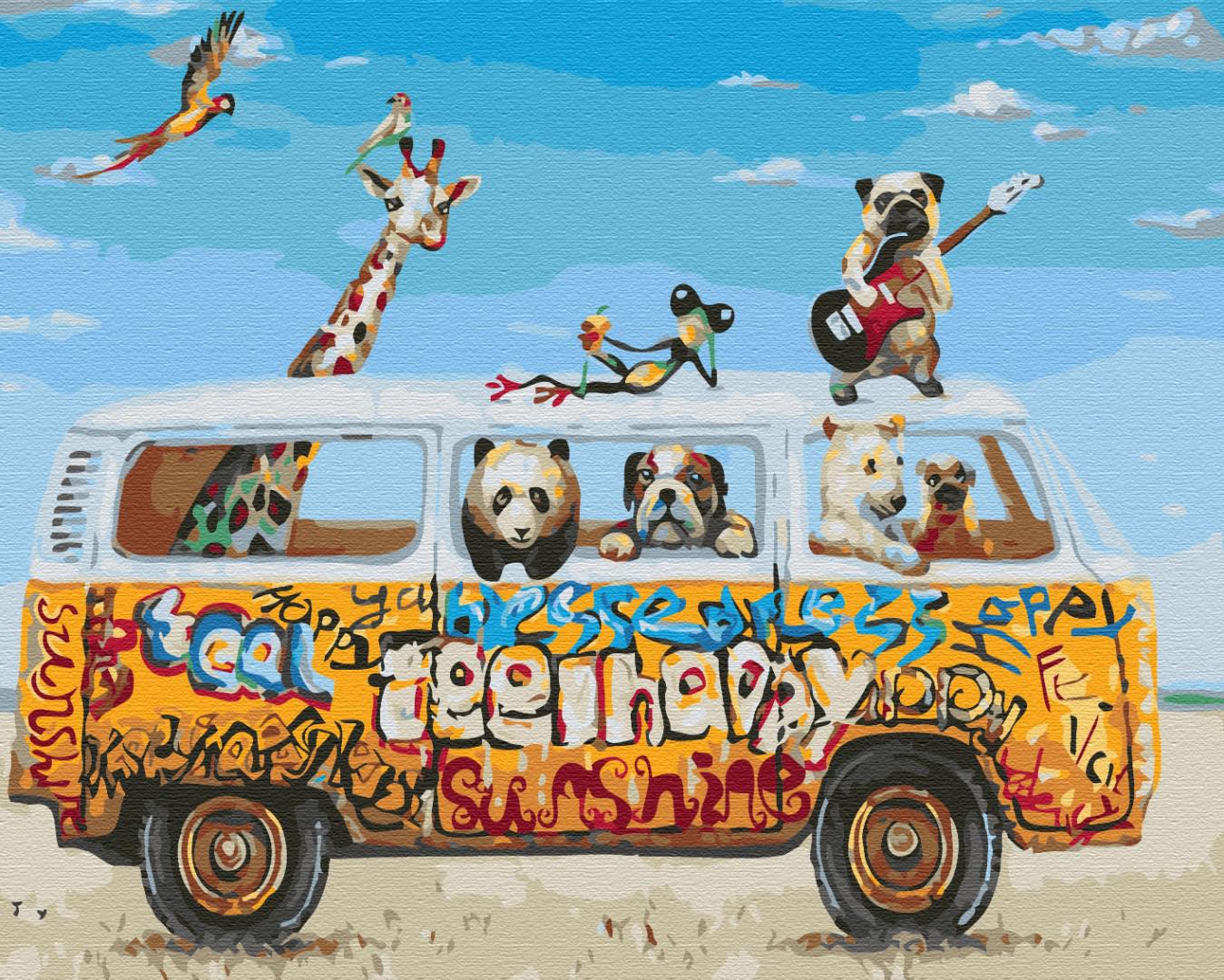 Картина по номерам Brushme Звериные гастроли 40x50 см (BS26177)