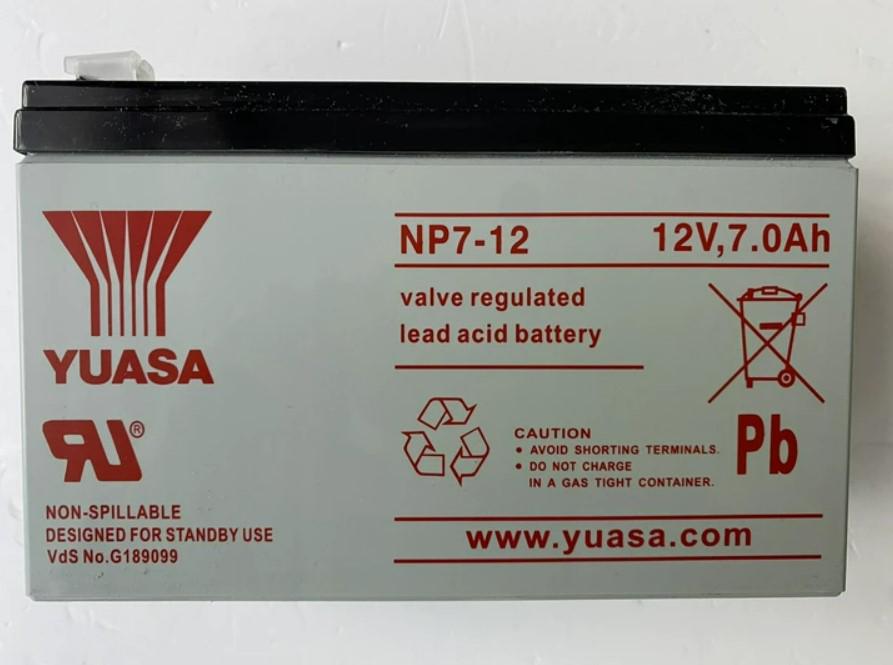 Акумуляторна батарея для ДБЖ Yuasa 12V 7Ah (NP7-12) - фото 3