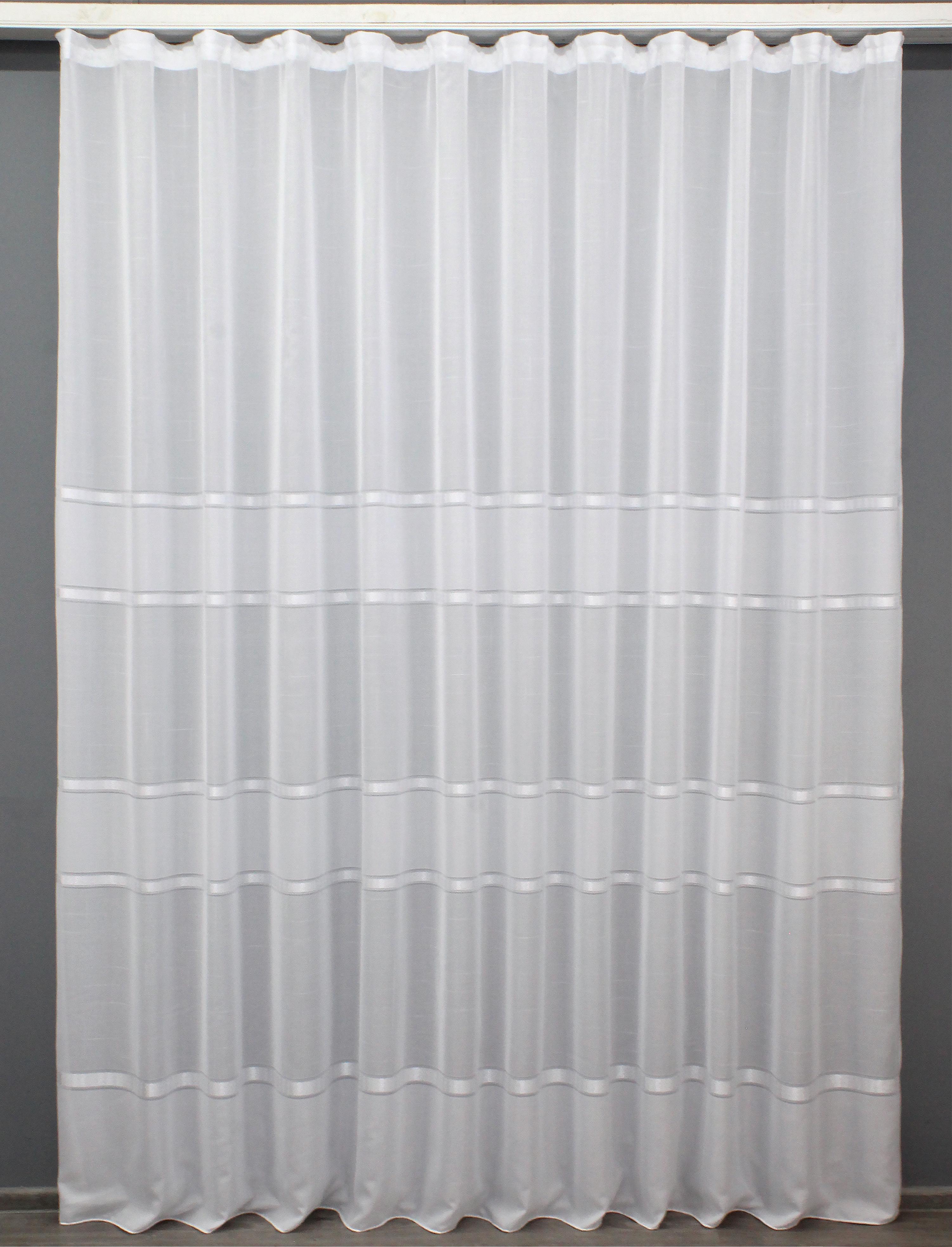 Тюль VR-Textil 1379т Мережка лен 300х270 см Белый (42-0145)