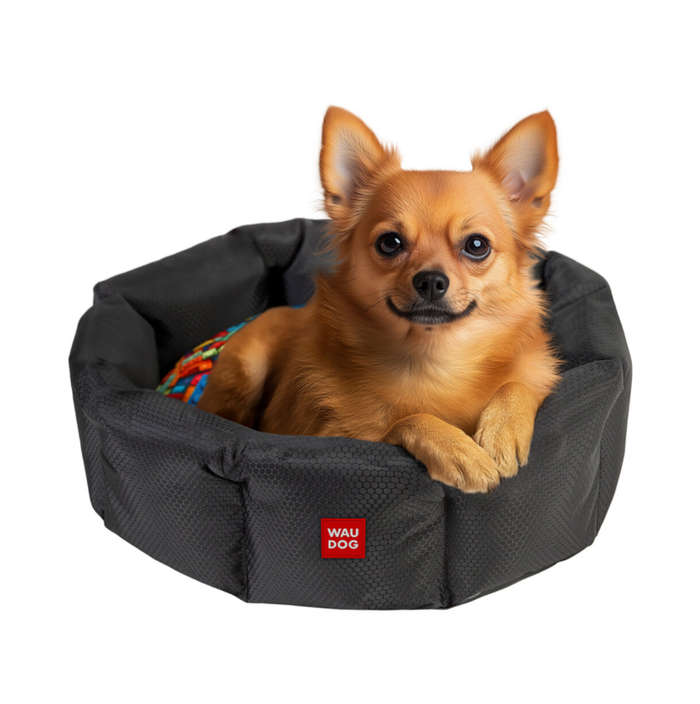 Леженка для собак кошек Waudog Relax Блоки L 49x59x20 см Black (315-4056) - фото 4