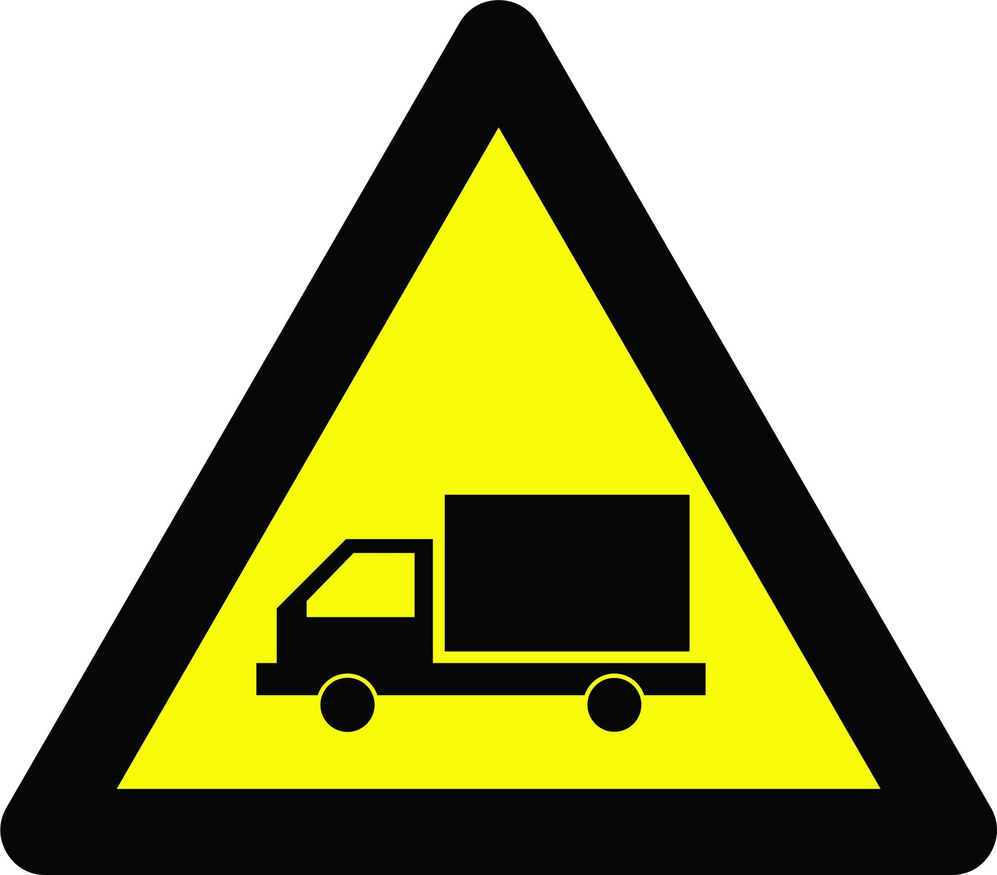 Знак Рух автотранспорту ПВХ 15x15 см (59913)