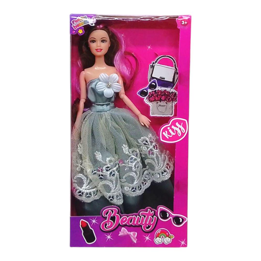 Кукла Beauty в платье 29 см Серый (258860)