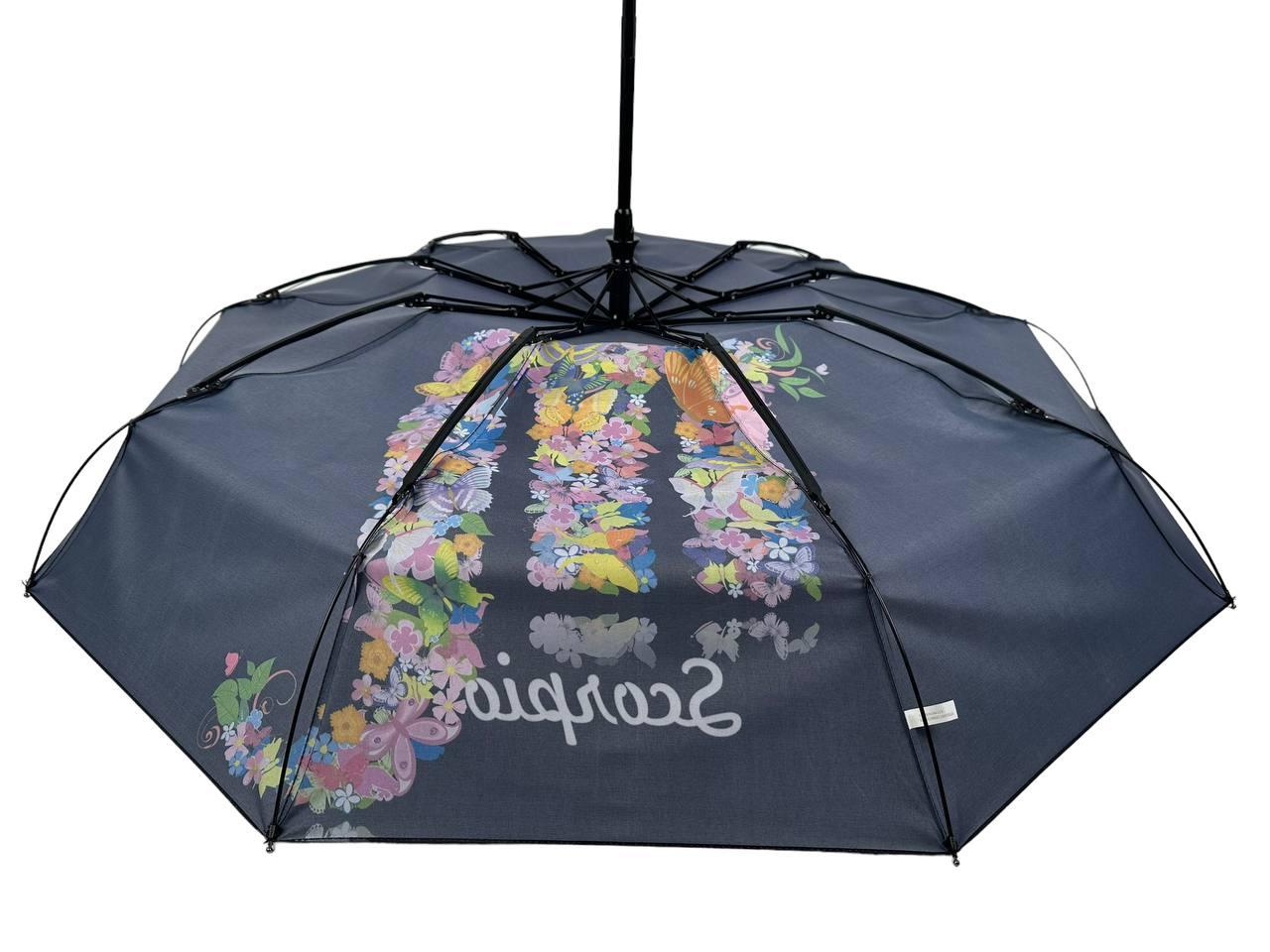 Зонт женский автомат Rain Зодиак Flower Скорпион Scorpio mini в подарочной упаковке с платком (01040-5) - фото 8