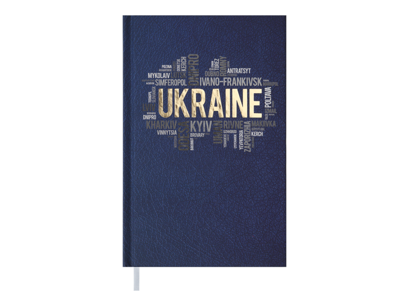 Щоденник недатований Buromax Ukraine А6 288 стр. Синій (BM.2624-02)