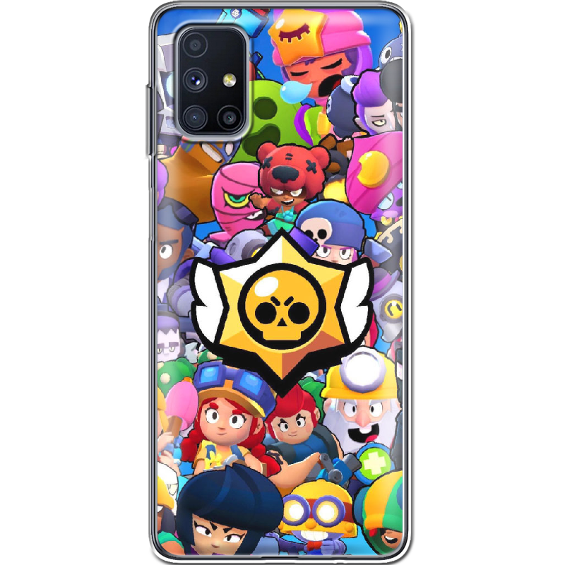 Чохол Boxface Samsung M515 Galaxy M51 Brawl Stars Прозорий силікон (40937-up2389-40937)