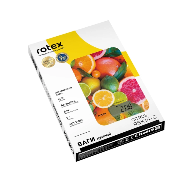 Ваги кухонні Rotex RSK14-C citrus (31037) - фото 5