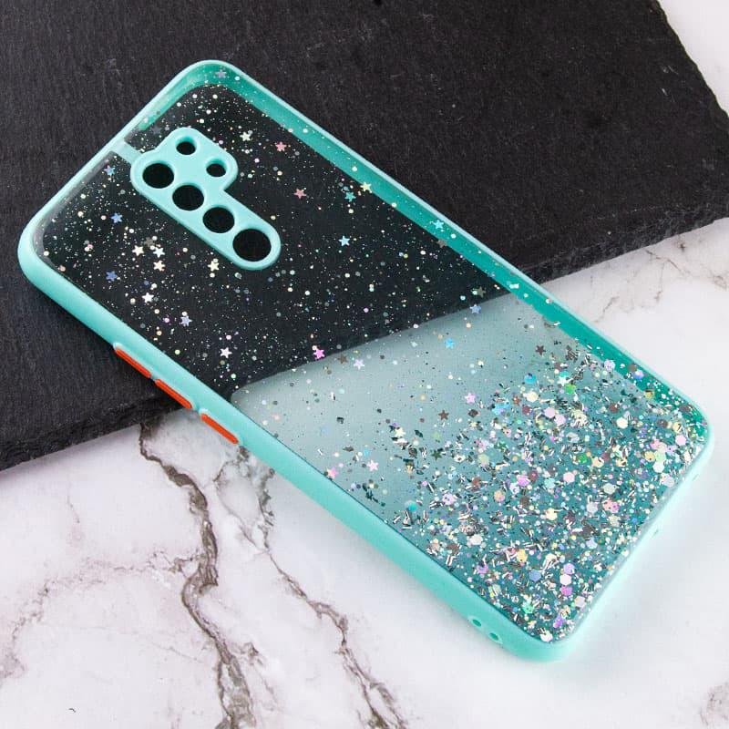 TPU чехол Spangle star с защитой камеры для Xiaomi Redmi 9 Бирюзовый - фото 2