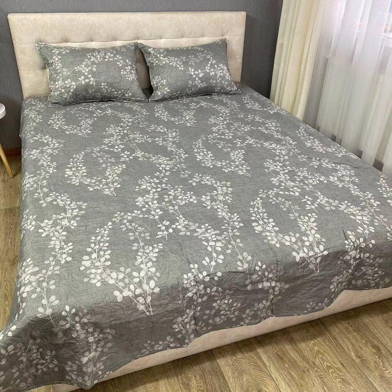 Одеяло-покрывало летнее 200х220 см с наволочками 2х50х70 см Серый (Д-al-lito-600-0014) Одеяло-покрывало летнее 200х220 см с наволочками 2х50х70 см Серый (Д-al-lito-600-0014)