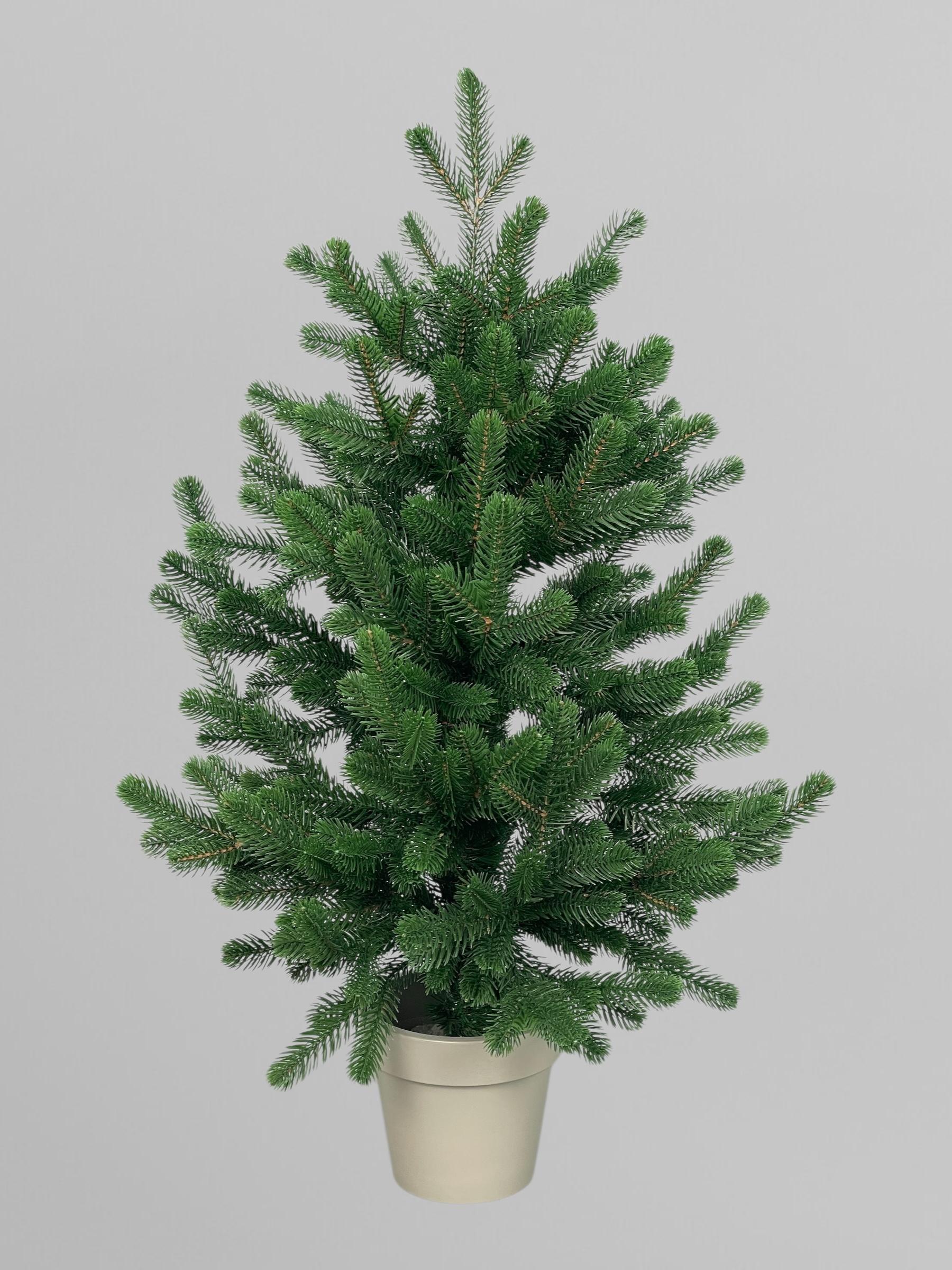 Искусственная елка литая Traditional в горшке 70 см Зеленый (Н01019)
