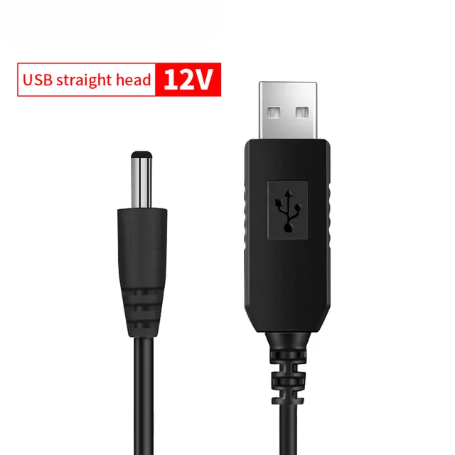 Кабель для роутера от Power bank 5V USB to 12V DC 5.5x2.1 - фото 2