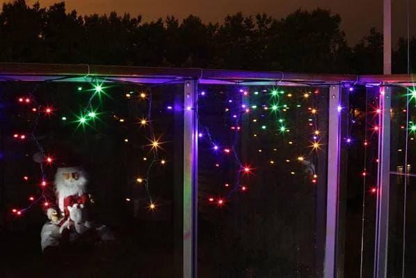 Гірлянда світлодіодна бахрома 3х0,5 м 120 лампочок Різнокольоровий (1518249791) - фото 8 Гірлянда світлодіодна бахрома 3х0,5 м 120 лампочок Різнокольоровий (1518249791) - фото 8