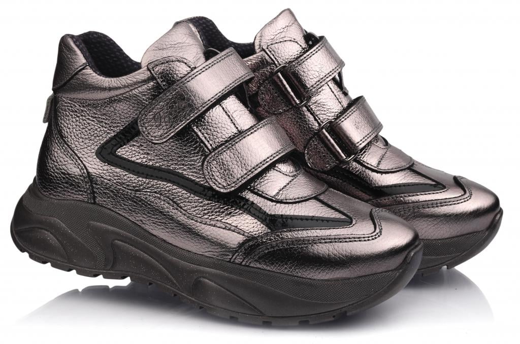 Черевики осінні Topitop для дівчаток 426 р. 40 Темно-сріблястий