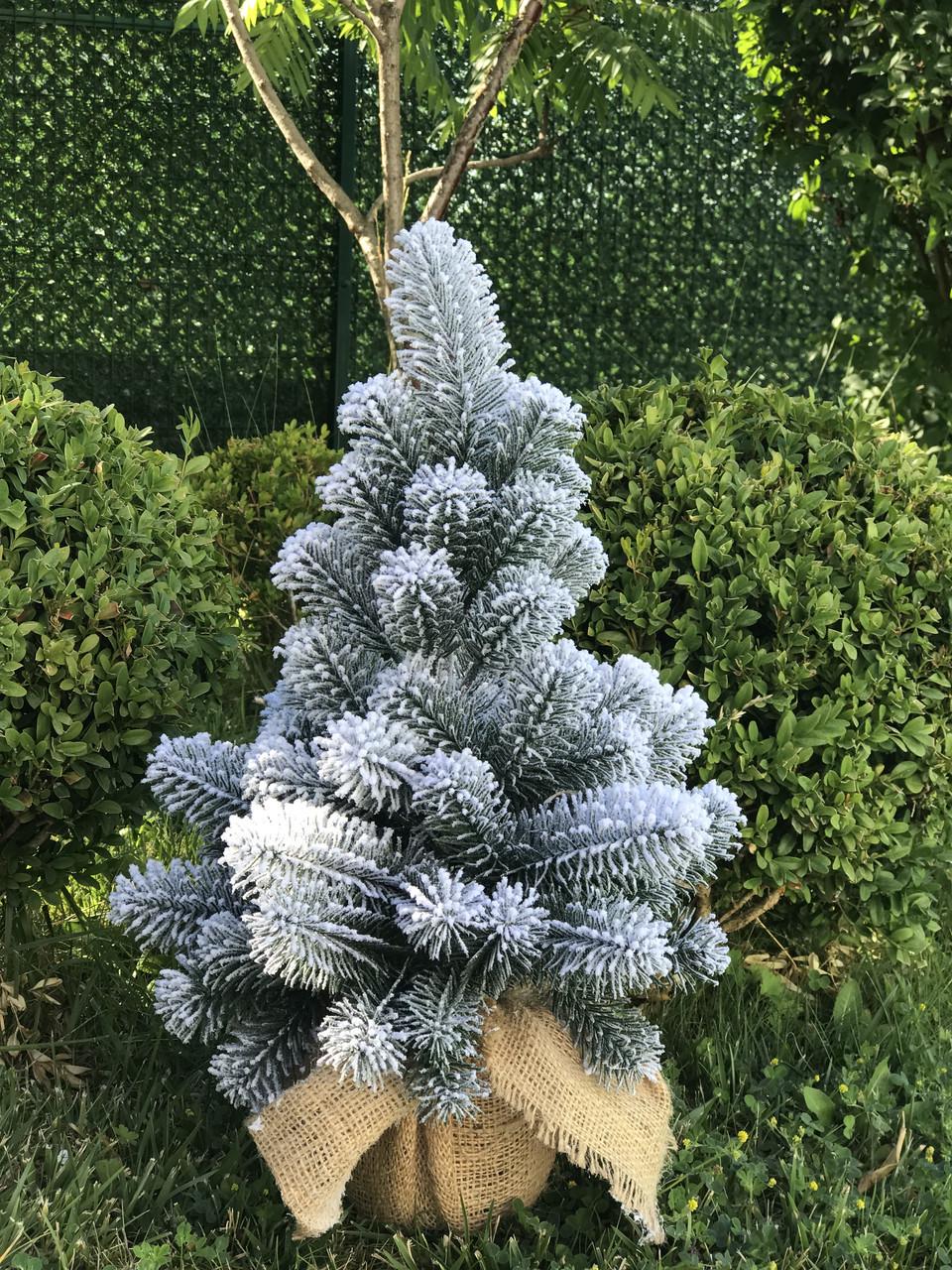 Ялинка лита SGH Premium в мішковині 50 см засніжена - фото 5 Ялинка лита SGH Premium в мішковині 50 см засніжена - фото 5