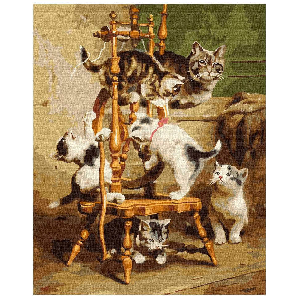 Картина по номерам Идейка Веселые забавы 40x40 см (KHO4476)