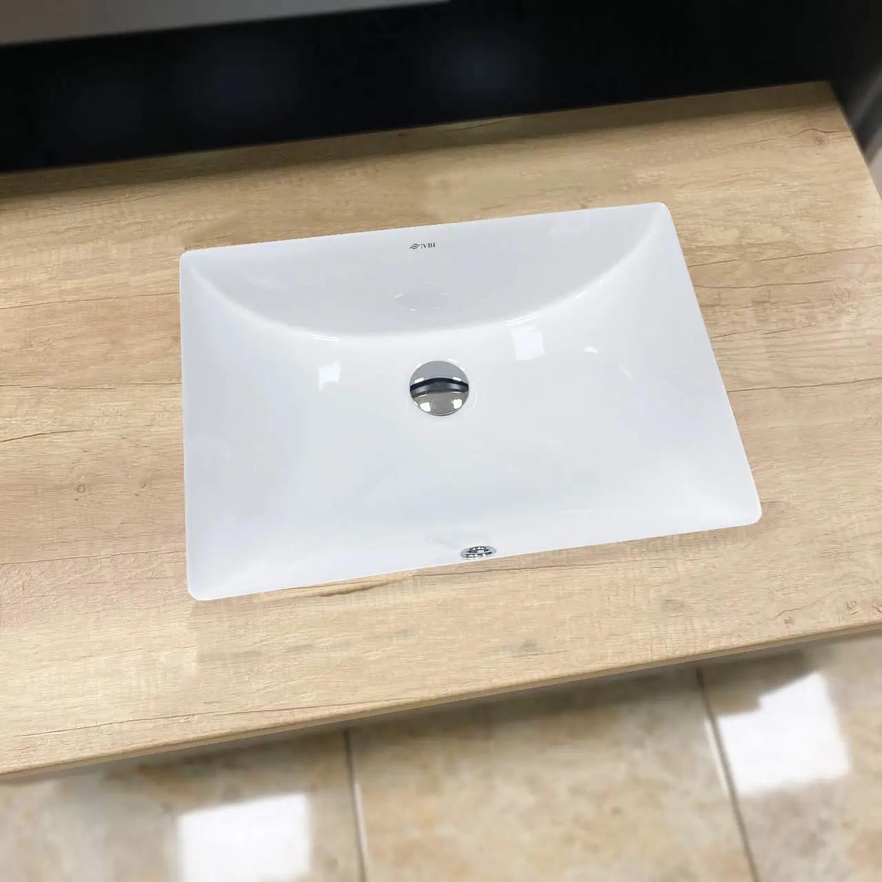 Раковина врезная VBI Meduno прямоугольная 380x525 мм Белый (RM-VBI-018039)