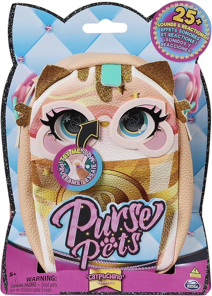 Інтерактивна сумочка Purse Pets Spin Master Catpuchino (2566127028)
