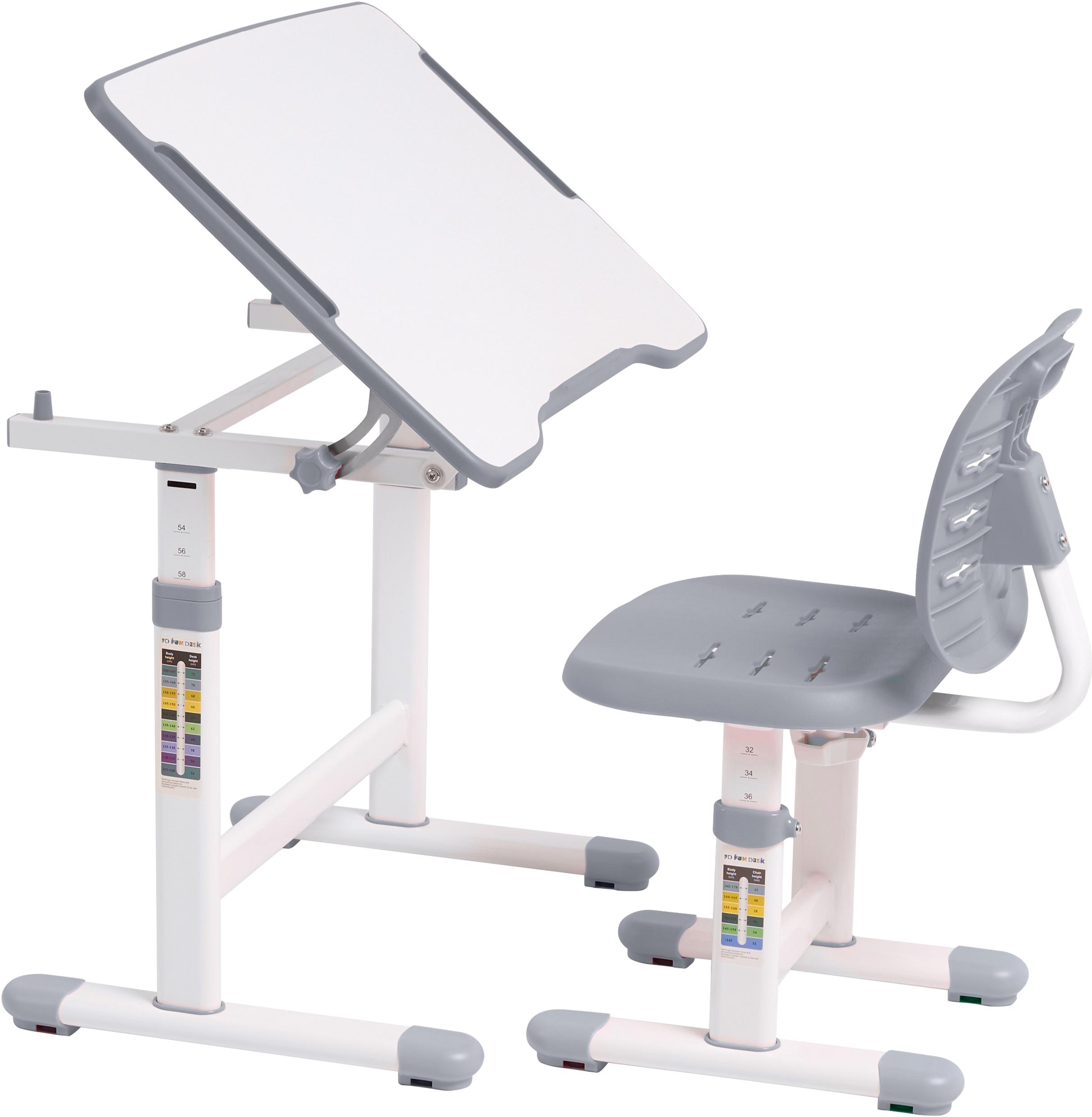 Набір шкільна парта і стілець з регулюванням висоти Fundesk Omino Grey Сірий - фото 10 Набір шкільна парта і стілець з регулюванням висоти Fundesk Omino Grey Сірий - фото 10