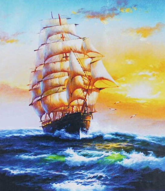 Картина за номерами TK Group 30391 30 Корабель 30х40 см (110671)