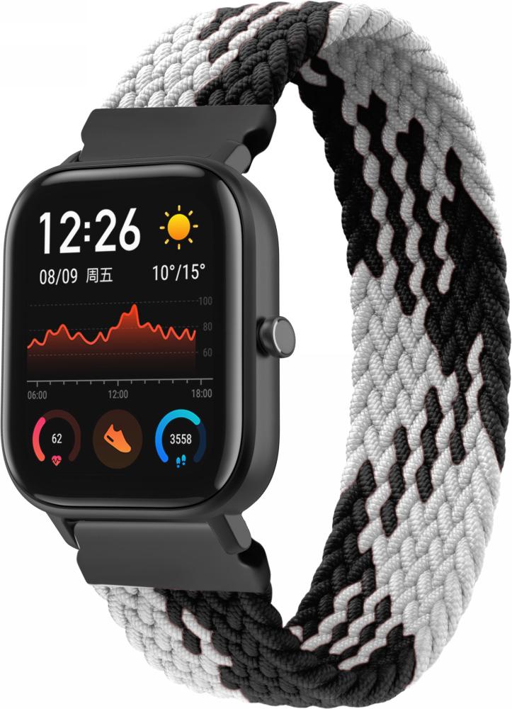 Ремінець Solo Loop Multi для Amazfit GTS (135 мм) Black White (25177-1E)