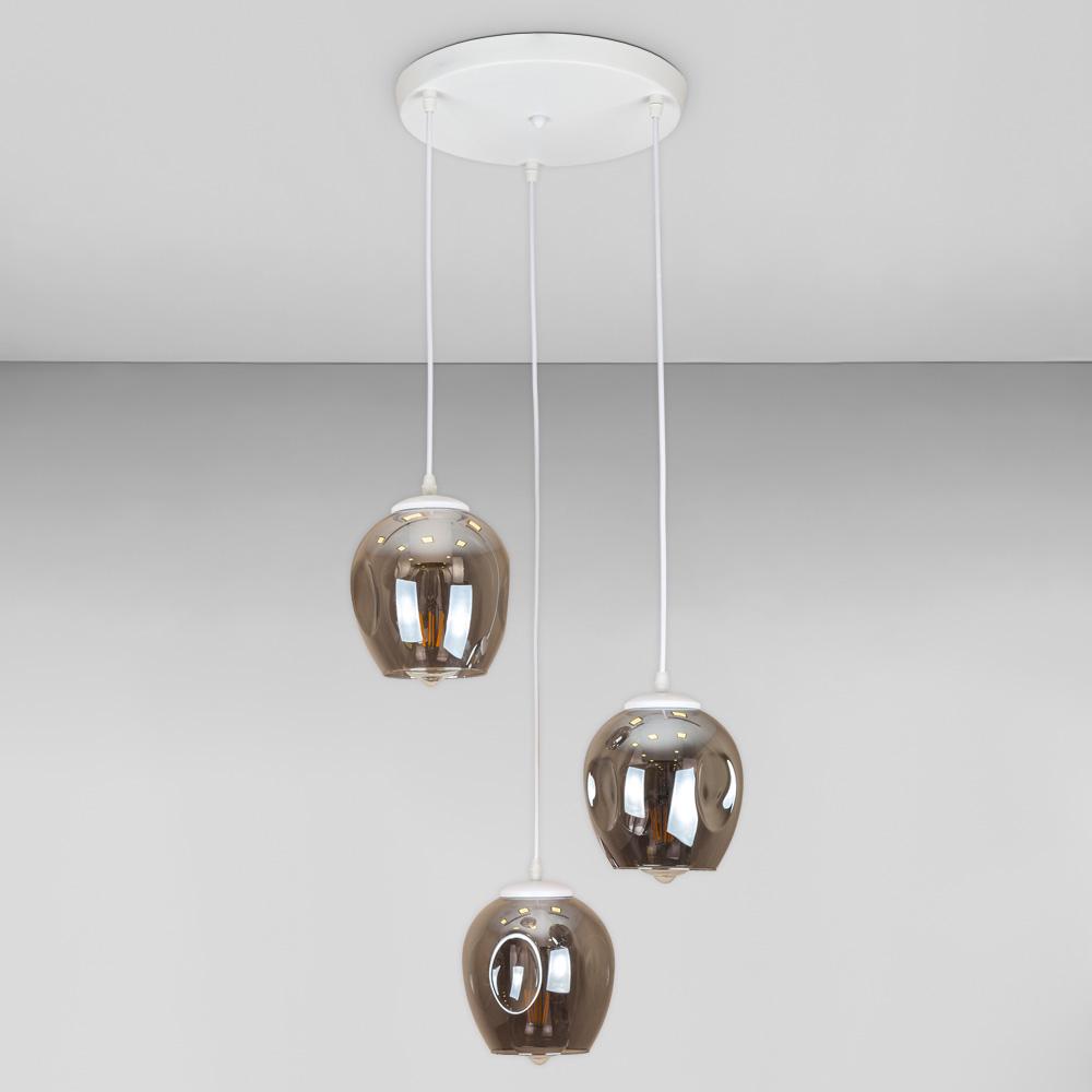 Люстра підвісна лофт Light House LS-17191F-3 WH/BK 300 Білий/Чорний 