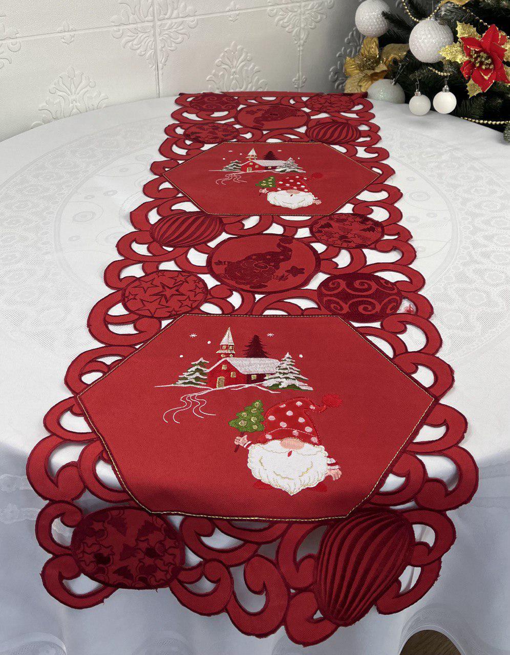 Дорожка новогодняя LC22106 40x150 см Red (CN36798)