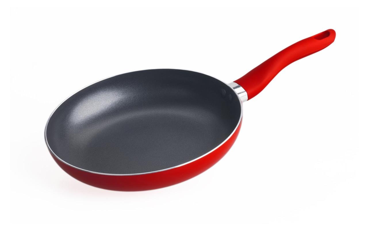 Сковорода с антипригарным покрытием Con Brio Pfluon 24 см Красный (CB-2414)