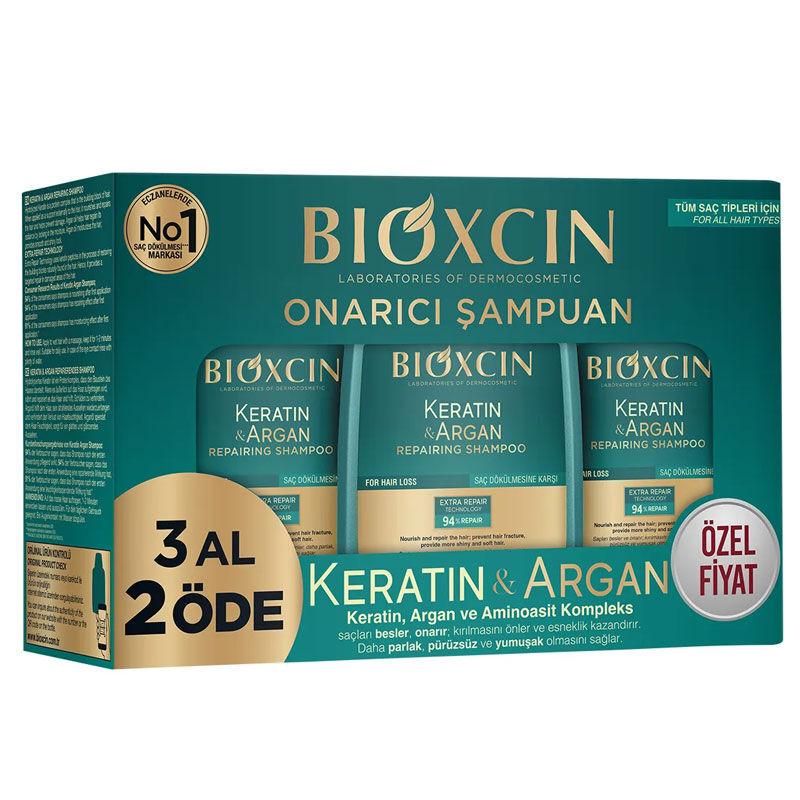 Шампунь для відновлення пошкодженого волосся Bioxcin Keratin & Argan 300 мл (2734319050) - фото 2 Шампунь для відновлення пошкодженого волосся Bioxcin Keratin & Argan 300 мл (2734319050) - фото 2