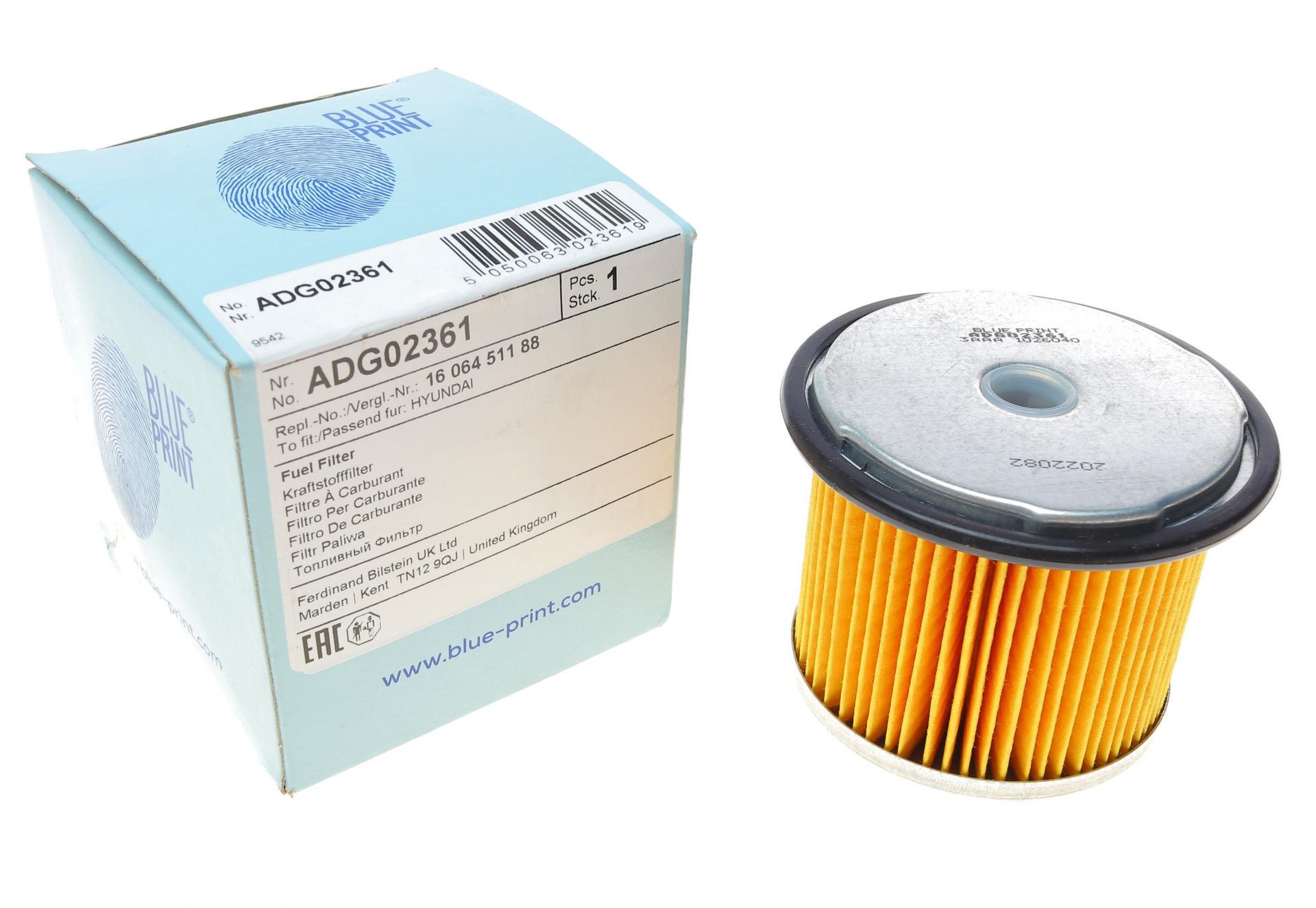 Фильтр топливный BLUE PRINT для Fiat Scudo 1,9 TD/Citroen Berlingo 1,8 D 96-11 (ADG02361)