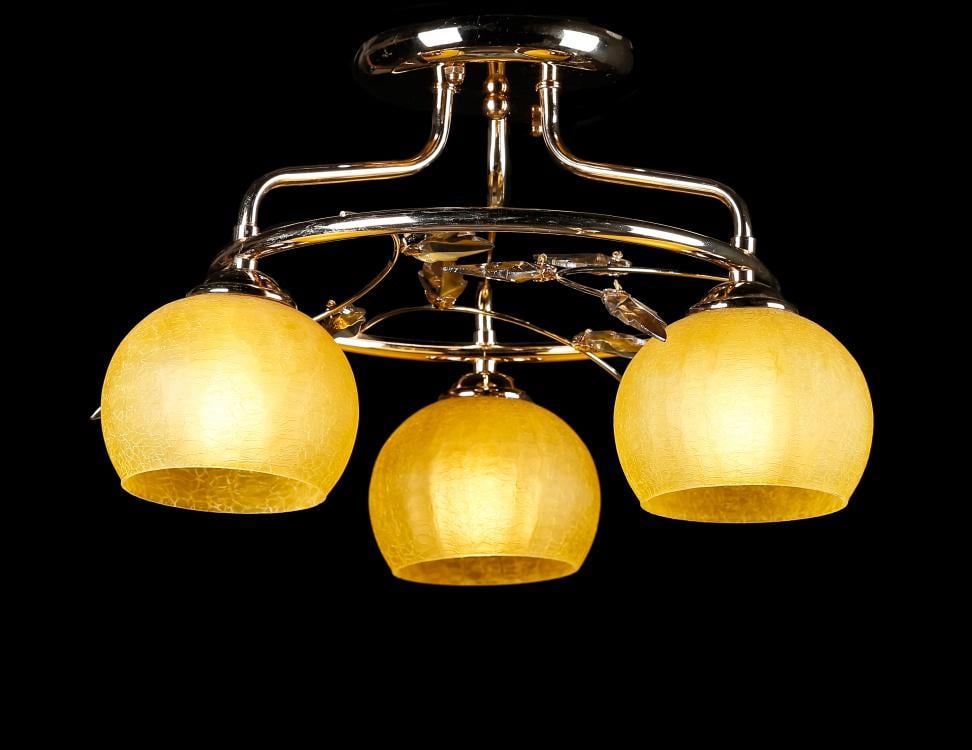 Люстра с плафонами Ray L80050/3 FGD+BRN (IR005618) Люстра с плафонами Ray L80050/3 FGD+BRN (IR005618)