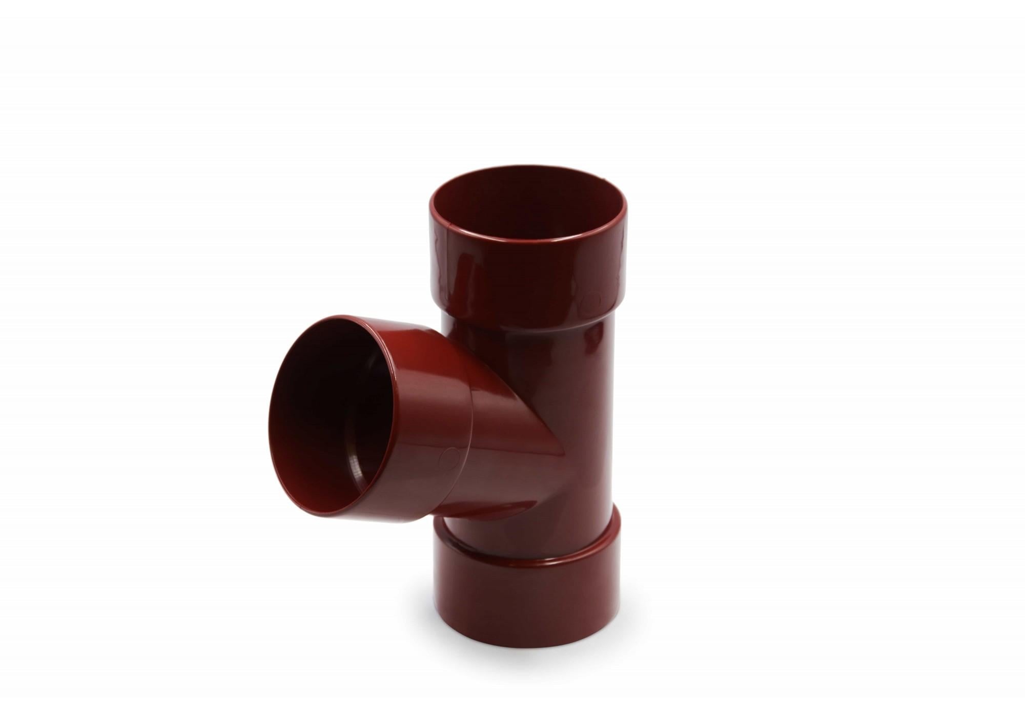 Тройник RAINWAY 67° 100 мм 130/100 Красный (231120230627)