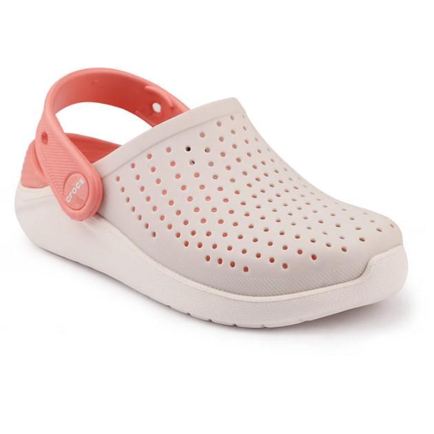Шльопанці дитячі для дівчинки Crocs LiteRide Kids Clog р. 27/28 Пудровий (15432)