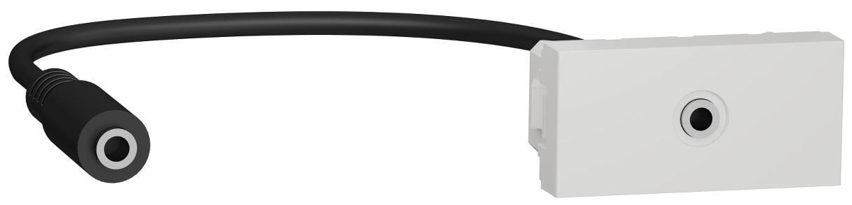 Розетка Schneider Electric Mini Jack 1 модуль Unica Белый (NU343318) Розетка Schneider Electric Mini Jack 1 модуль Unica Белый (NU343318)