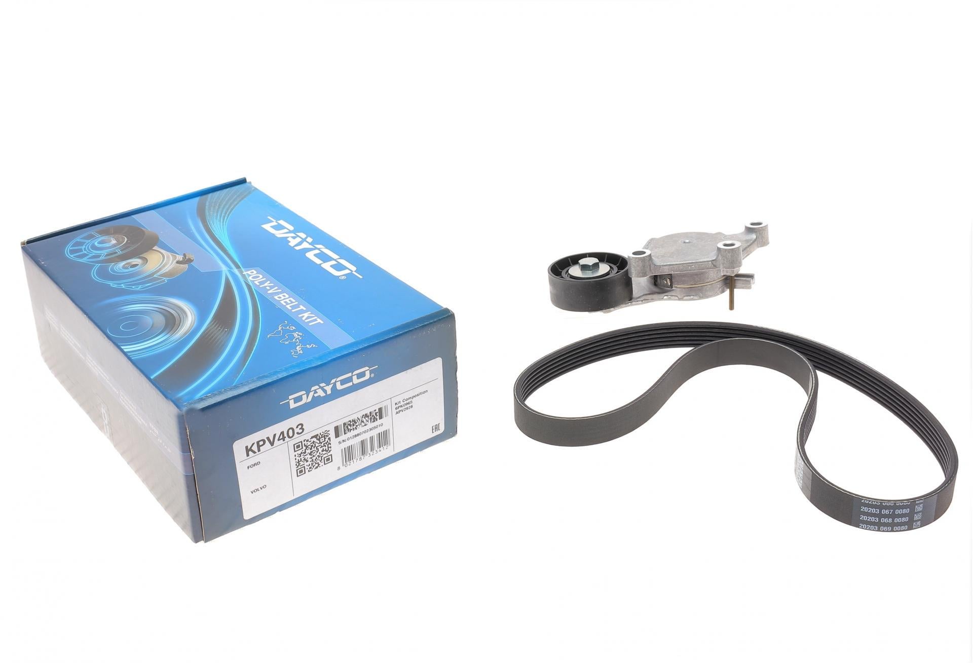 Комплект ременя генератора DAYCO Ford Transit Connect 1.5/1.6D 10- (KPV403)
