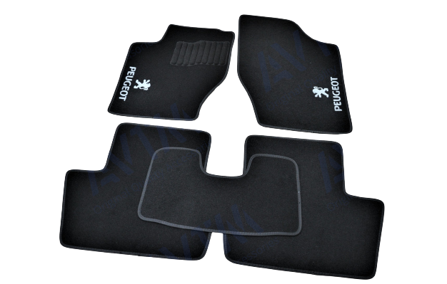 Коврики автомобильные ворсовые в салон для Peugeot 307 2001-2008 Хачбек