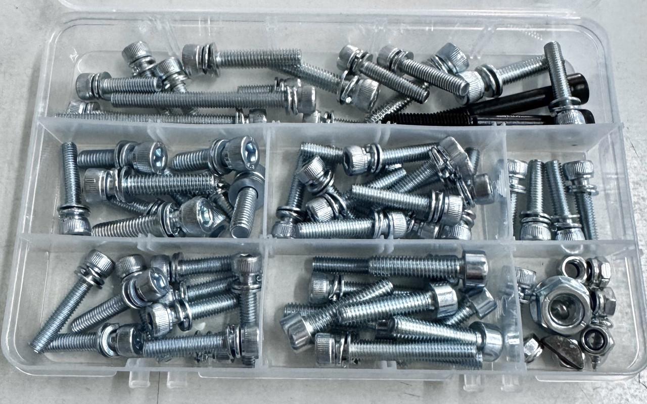 Набор болтов 74шт для ремонта мотокосы 43см3/52см3