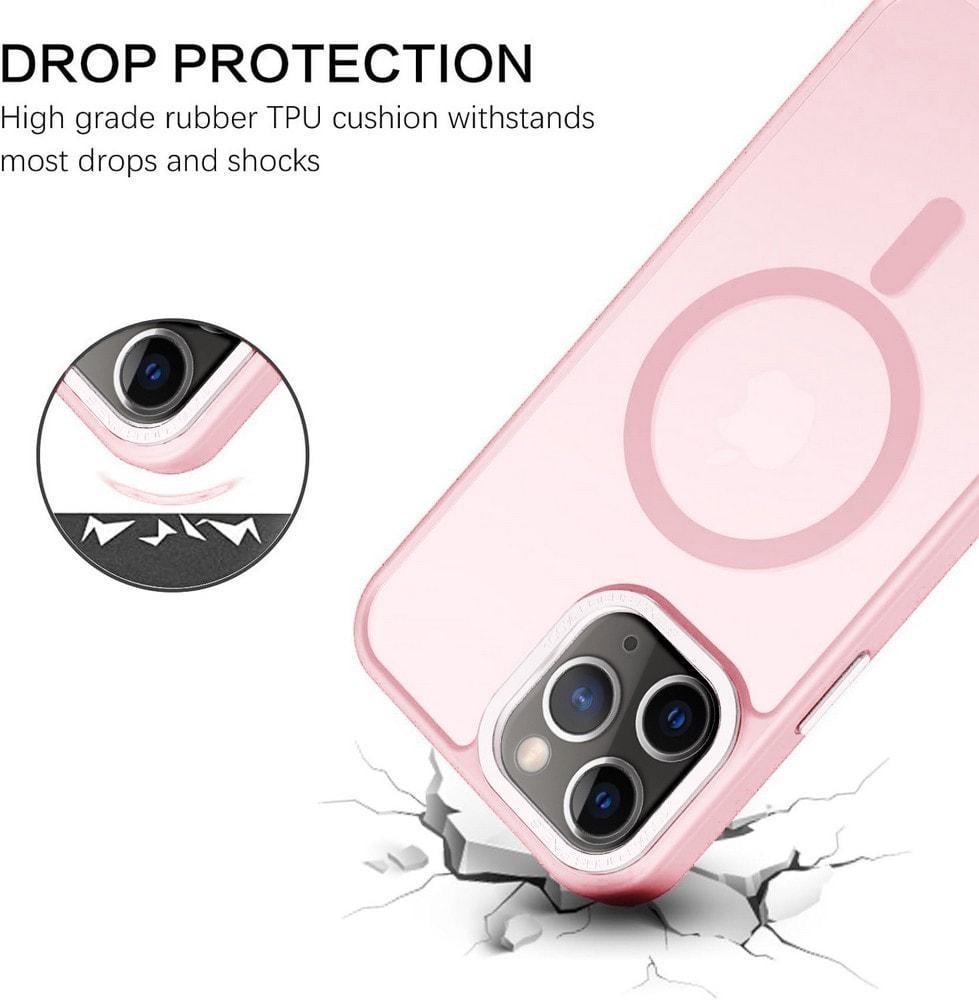 Противоударный чехол Space MagSafe iPhone 11 Pro Max (матовый) Pink (37922-31)