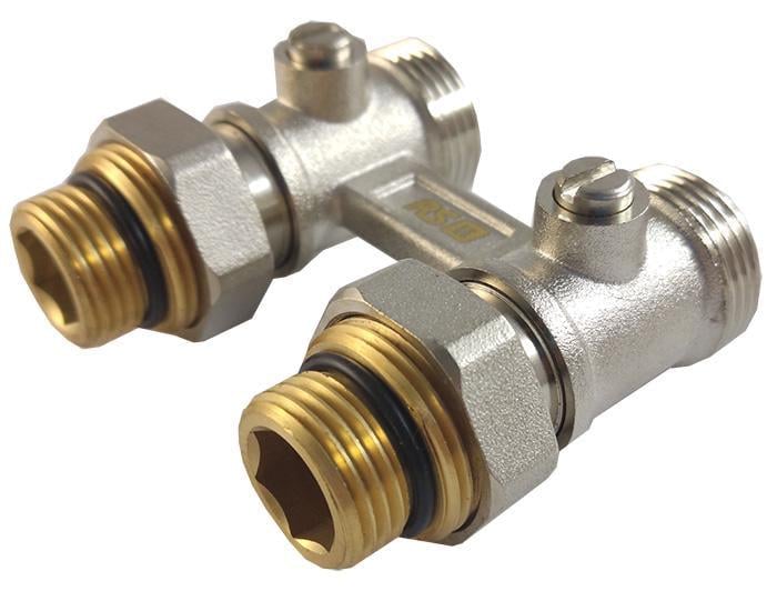 Узел нижнего подключения радиатора RS-k прямой 1/2х3/4" (RS-RS-B-7105)